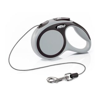 Correa Extensible Flexi New Comfort Cordon XS (3 metros - max 8 kg.) - GRIS (NCFXSC11)