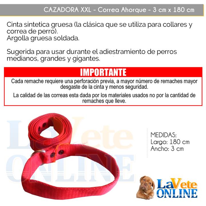 Correa Cazadora Collar Ahorque Adiestramiento 3 x 170 cm (BY024) - Image 2
