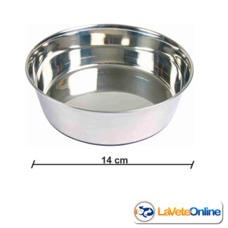 Comedero Cazuela Inoxidable 0.5 litros  Ã†Å¸ 14 cm - Trixie (T25071)