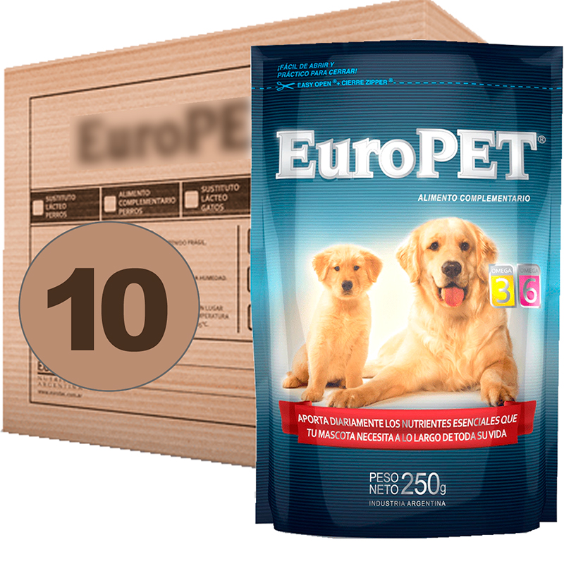 Europet Suplemento vitaminico para Perros Pack x 10 Alimento Complementario (m10mEUACP) - View 360