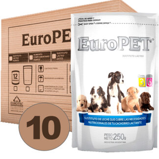 Europet Sustituto Lacteo Premium para Cachorros Pack x 10 - Leche Cachorros (m10mEUDPP) - View 360