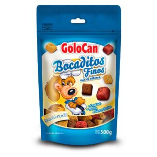 Bocaditos Golocan Doy Pack x 500 g. Sabor Carne, Pollo y Chocolate (GOL330DX1)