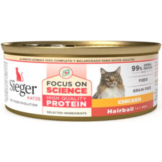 Sieger Katze Hairball Care Lata 90 g Pollo (SBA25041001)
