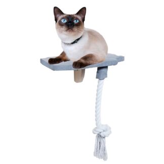 Skywalk Step-In Platform with Rope - Plataforma de pared para Gatos con Soga (MILX2270)