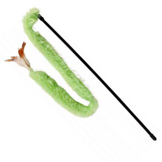 Varita con Cinta de Plush y Plumas 48 cm (T45724)