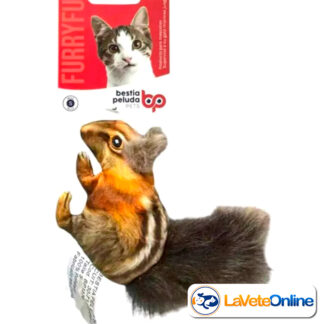 Ardilla Estrujada Marron 12cm (TBP1178) - Juguete Peluche Gato