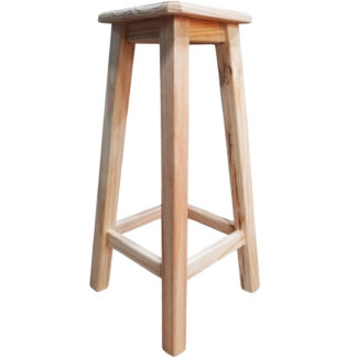 Banco de Madera Banqueta / Taburete Fabricado en Pino Desayunador Bar Quincho Emprendimientos Garantia 2 Años