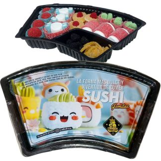 Bandeja Box Sushi Gomitas Premium Regalo Original Cumpleaños - Más de 15 Piezas
