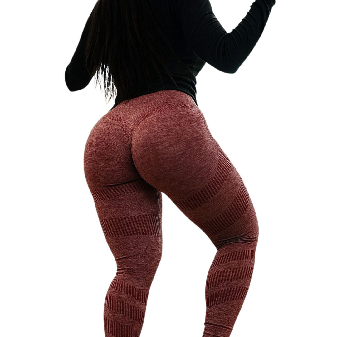 Calza Push Up Frunce Levanta Cola Tiro Alto Talle Unico (M-XL)