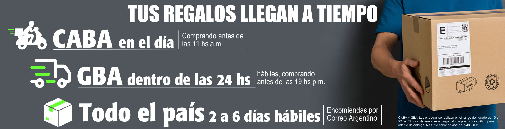 Entregas Express – Dentro de las 24hs hábiles
