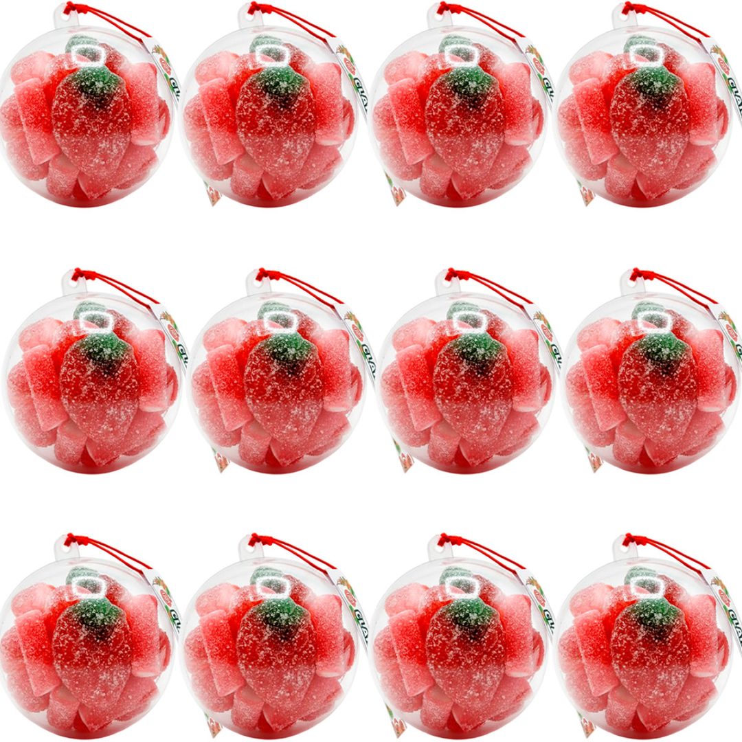 Pack x 12 Bolas Navidad C/gomitas Adorno Esfera Arbolito Regalo Original