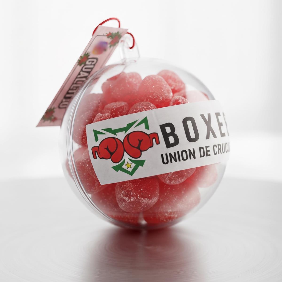 Esfera Navideña Personalizada Rellena de Gomitas – Souvenir y Regalo Original - Imagen 4