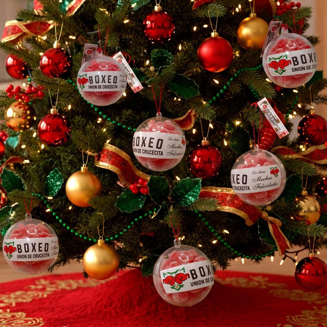 Esfera Navideña Personalizada Rellena de Gomitas – Souvenir y Regalo Original - Imagen 6