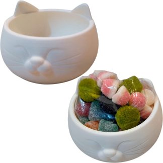 Cuenco Cara De Gato Con Gomitas - Regalo dulce Adorno Bowl Organizador