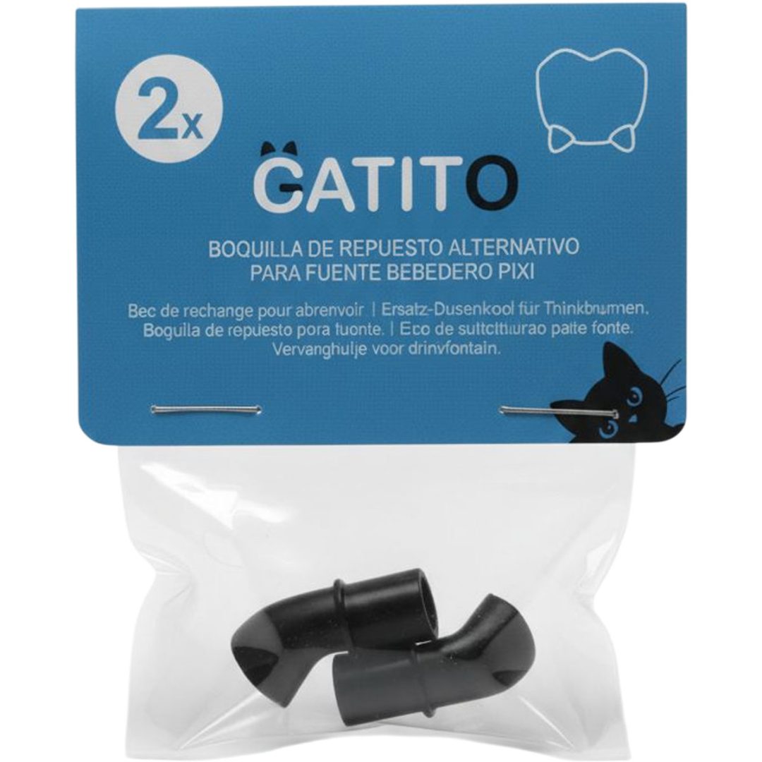Pico Piquito Boquilla Repuesto Alternativo para Fuente Bebedero Catit Pixi - Negro