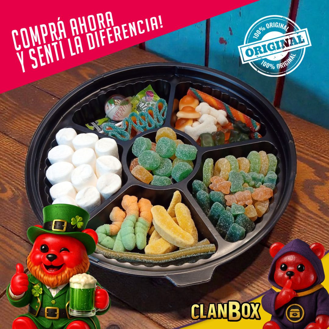 Bandeja San Patricio Picada Dulce Gomitas Box Premium Juntadas Previa – Varios Motivos - Imagen 3