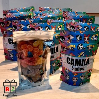 DoyPack Personalizado con Gomitas 80g - Souvenir Eventos Bolsita Golosinas