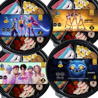 Picada Candy Edición Especial Huntrix (500g) - Bandeja Picada Dulce Gomitas Box premium