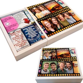 Caja de Chocolatines Musicales: Edición Rock Nacional & Amistad 🎵 (Con Tapa Personalizada)