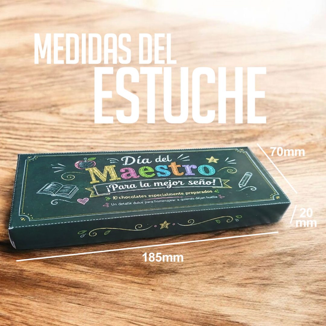 Estuches de 10 Chocolatines Día del Maestro – Edición Especial 🍎✨ - Imagen 3