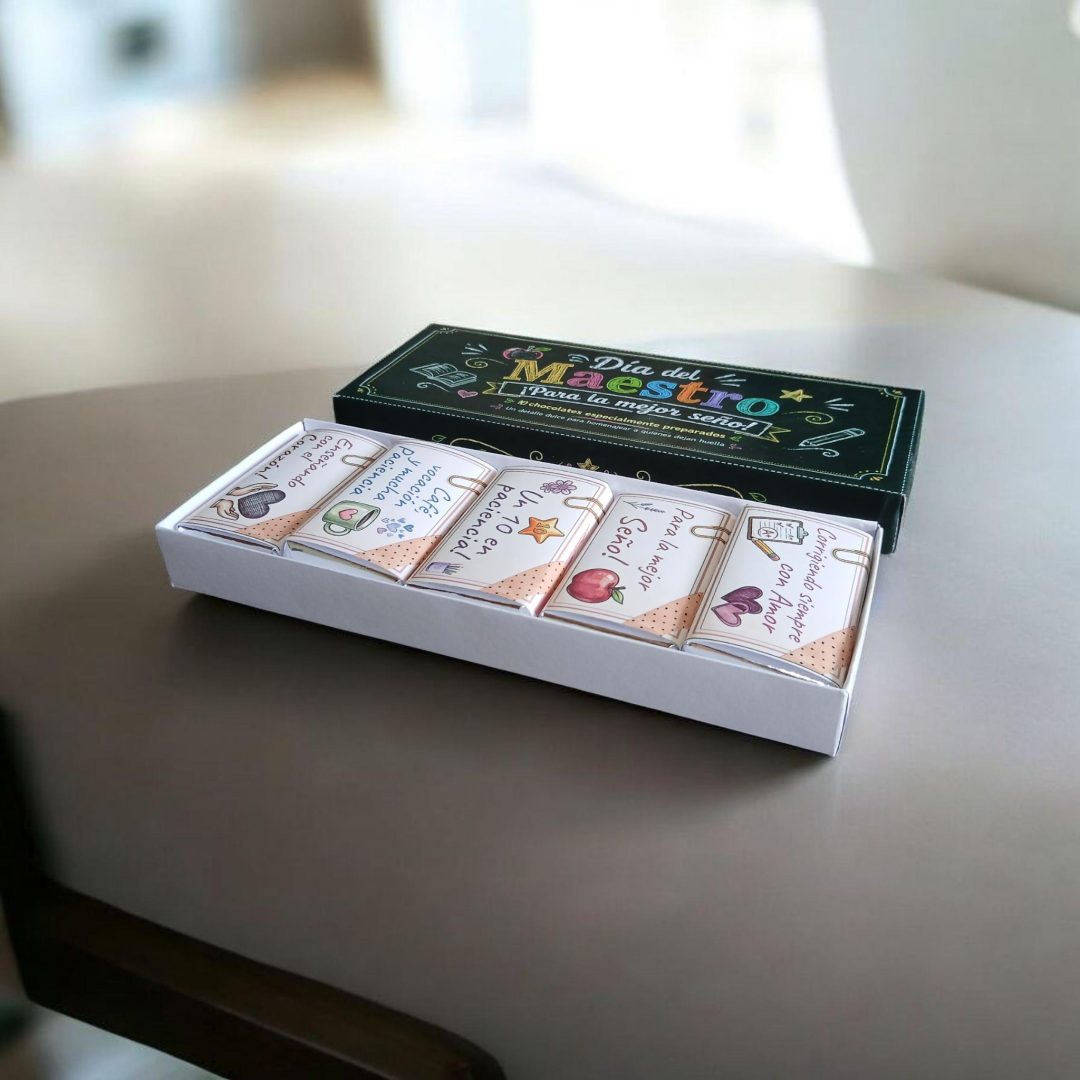 Estuches de 10 Chocolatines Día del Maestro – Edición Especial 🍎✨ - Imagen 5