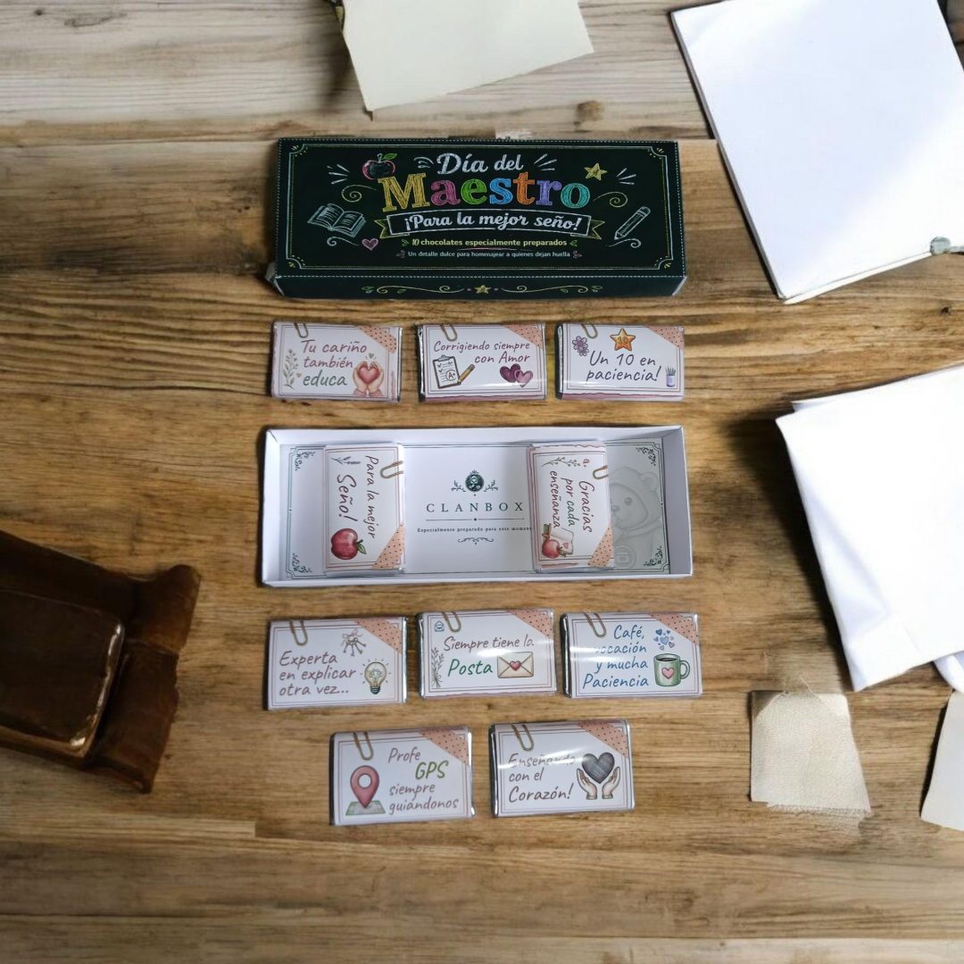 Estuches de 10 Chocolatines Día del Maestro – Edición Especial 🍎✨ - Imagen 4