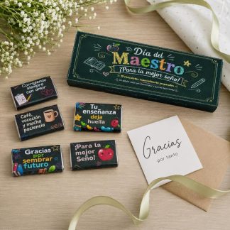 Estuches de 5 Chocolatines Día del Maestro – Edición Especial 🍎✨