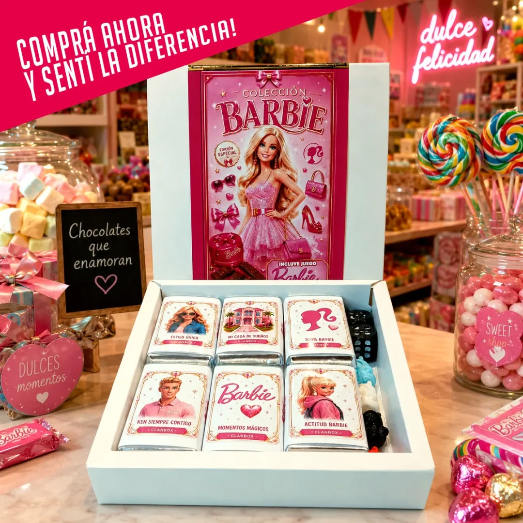Caja de Chocolates Barbie + Juego de Mesa "Aventura de Sueños" 🍫🎲 - Imagen 9