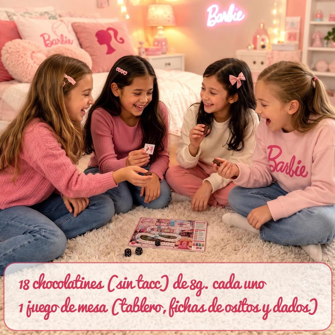 Caja de Chocolates Barbie + Juego de Mesa "Aventura de Sueños" 🍫🎲 - Imagen 2