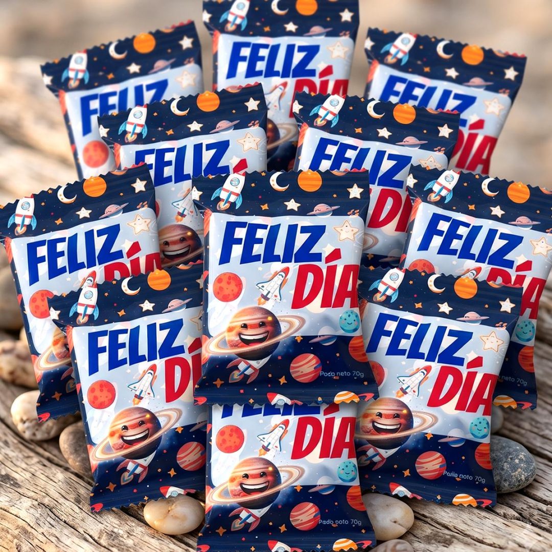 Chip Bag Infantil con Gomitas 70g. - "Feliz Día" - Imagen 7