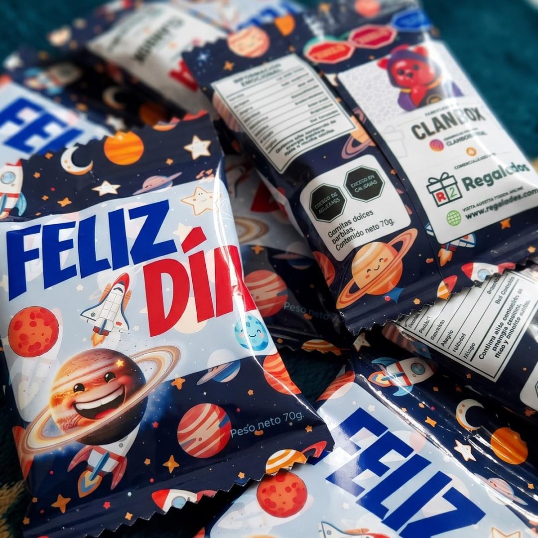 Chip Bag Infantil con Gomitas 70g. - "Feliz Día" - Imagen 9