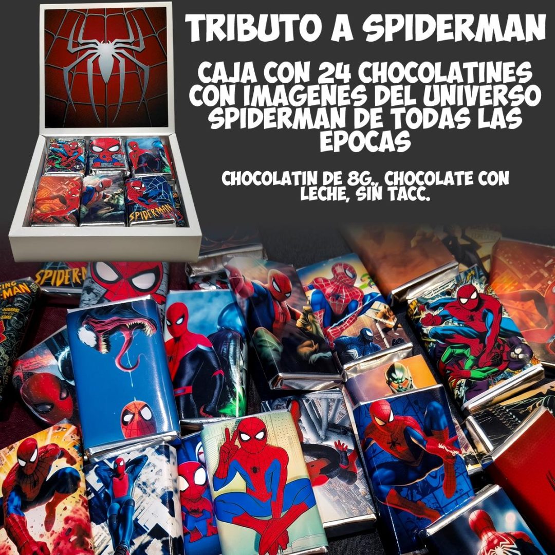 Caja de chocolatines Tributo al Hombre Araña / Spiderman: Edición Coleccionable🕷️ - Imagen 2