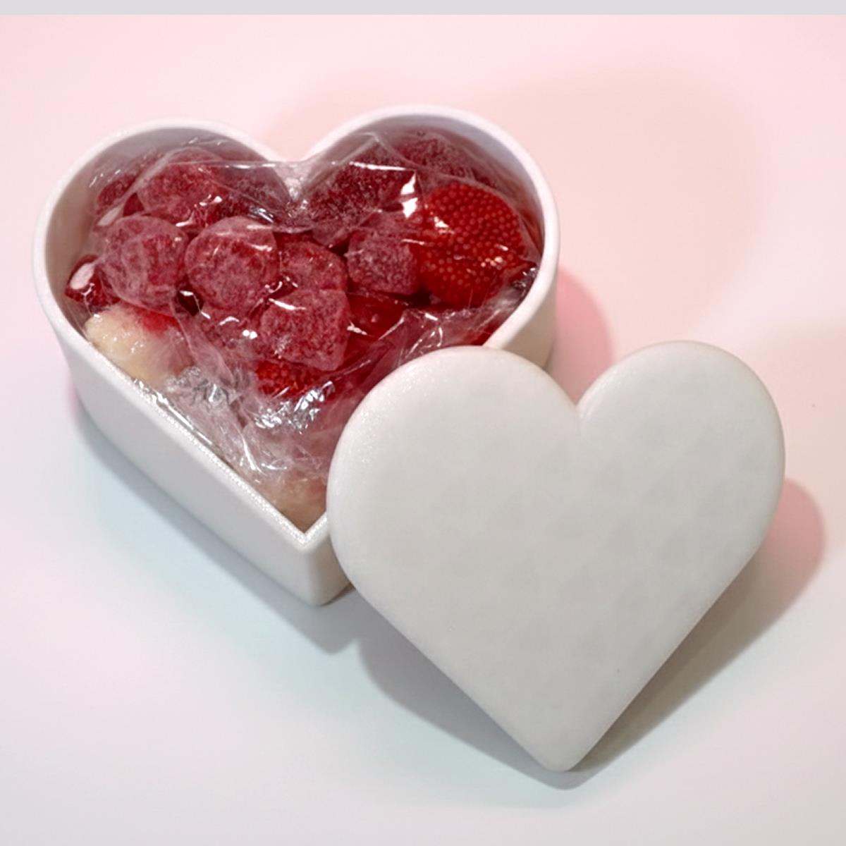 Caja Corazón Organizador con Gomitas 120g - "Feliz Día" 💖🍎💼 - Imagen 7