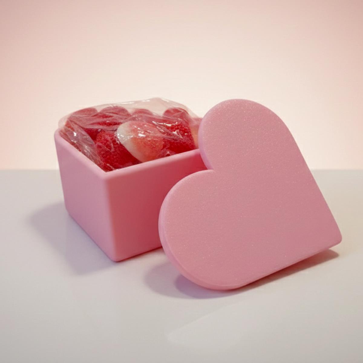 Caja Corazón Organizador con Gomitas 120g - "Feliz Día" 💖🍎💼 - Imagen 5
