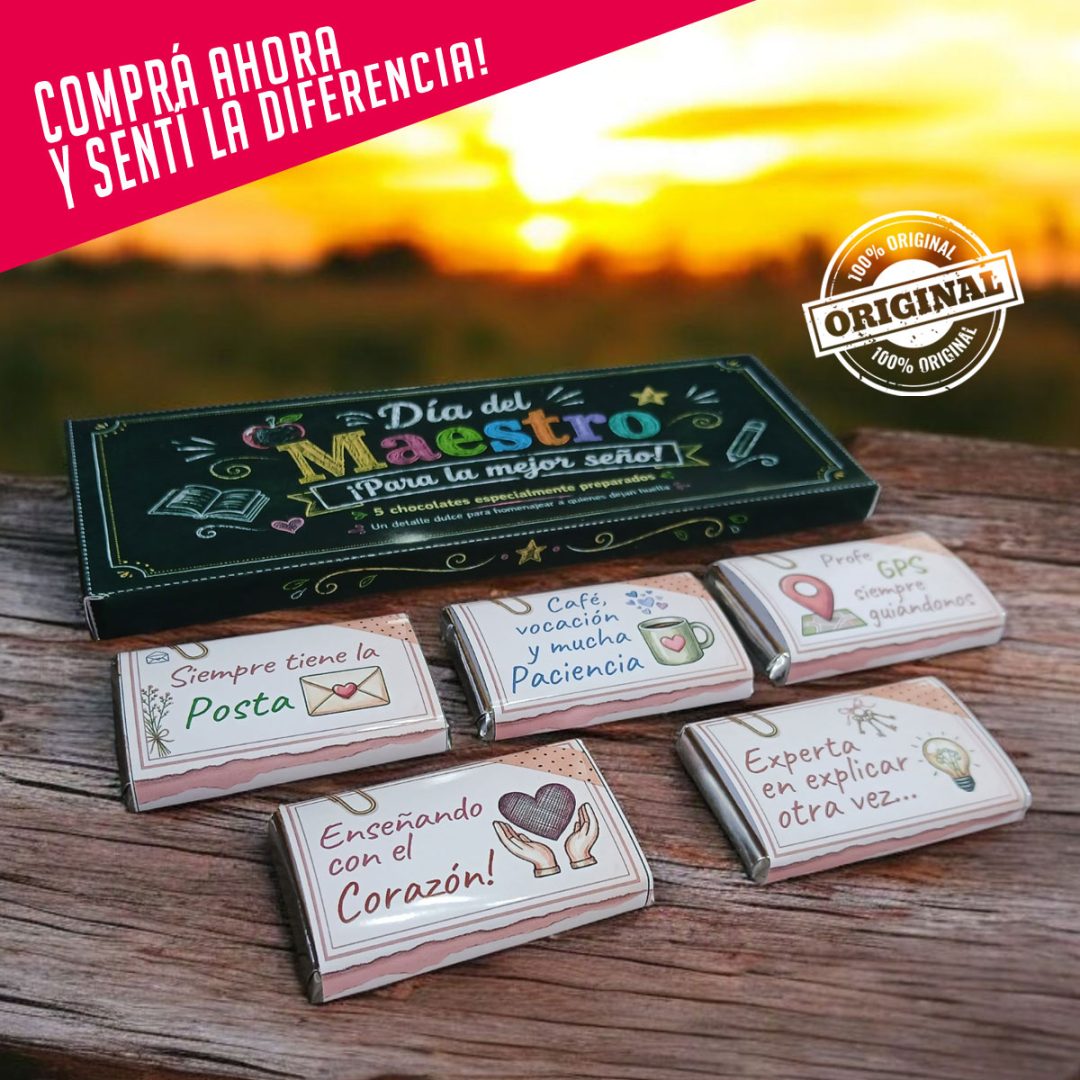 Estuches de 5 Chocolatines Día del Maestro – Edición Especial 🍎✨ - Imagen 6