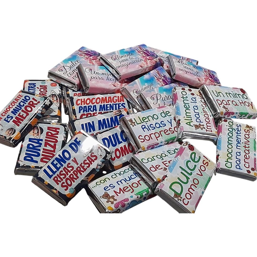 Chocolatines Infantiles con Frases - Día del Niño, eventos infantiles