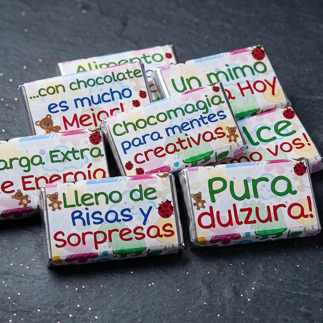 Chocolatines Infantiles con Frases - Día del Niño, eventos infantiles - Imagen 5