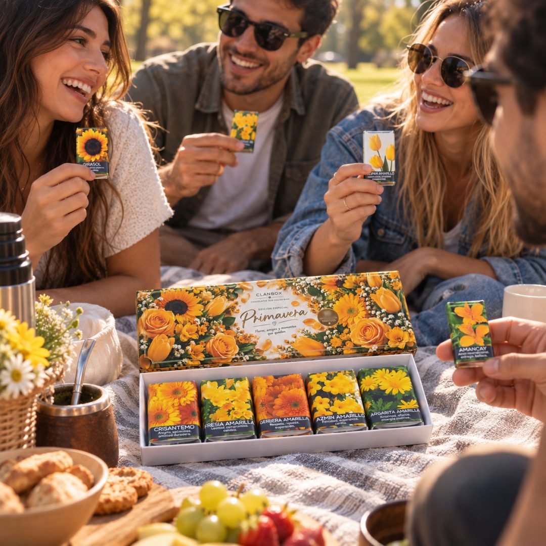 Estuche Chocolatines 5 Flores Amarillas - Primavera, Amistad, Excusa para Regalar🌻☀️ - Imagen 10