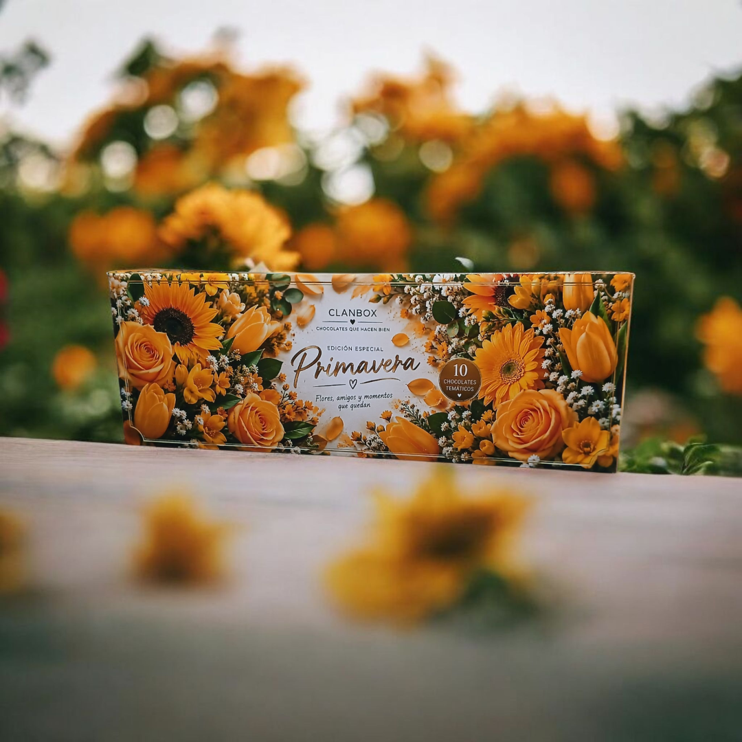 Estuche Chocolatines 10 Flores Amarillas - Primavera, Amistad, Excusa para Regalar🌻☀️ - Imagen 5