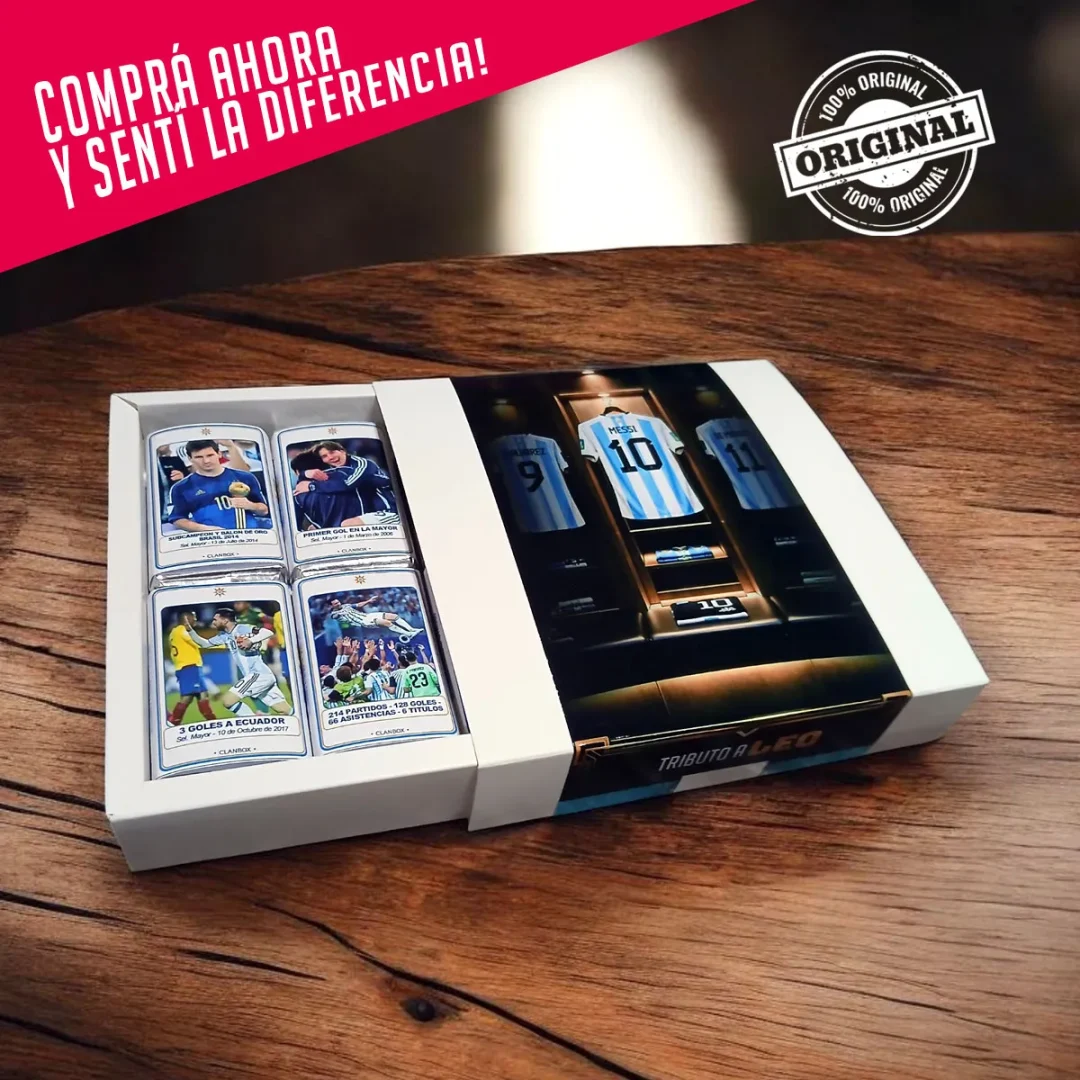 Caja 18 Chocolates Tributo Messi Seleccion Argentina + Regalo - Imagen 8