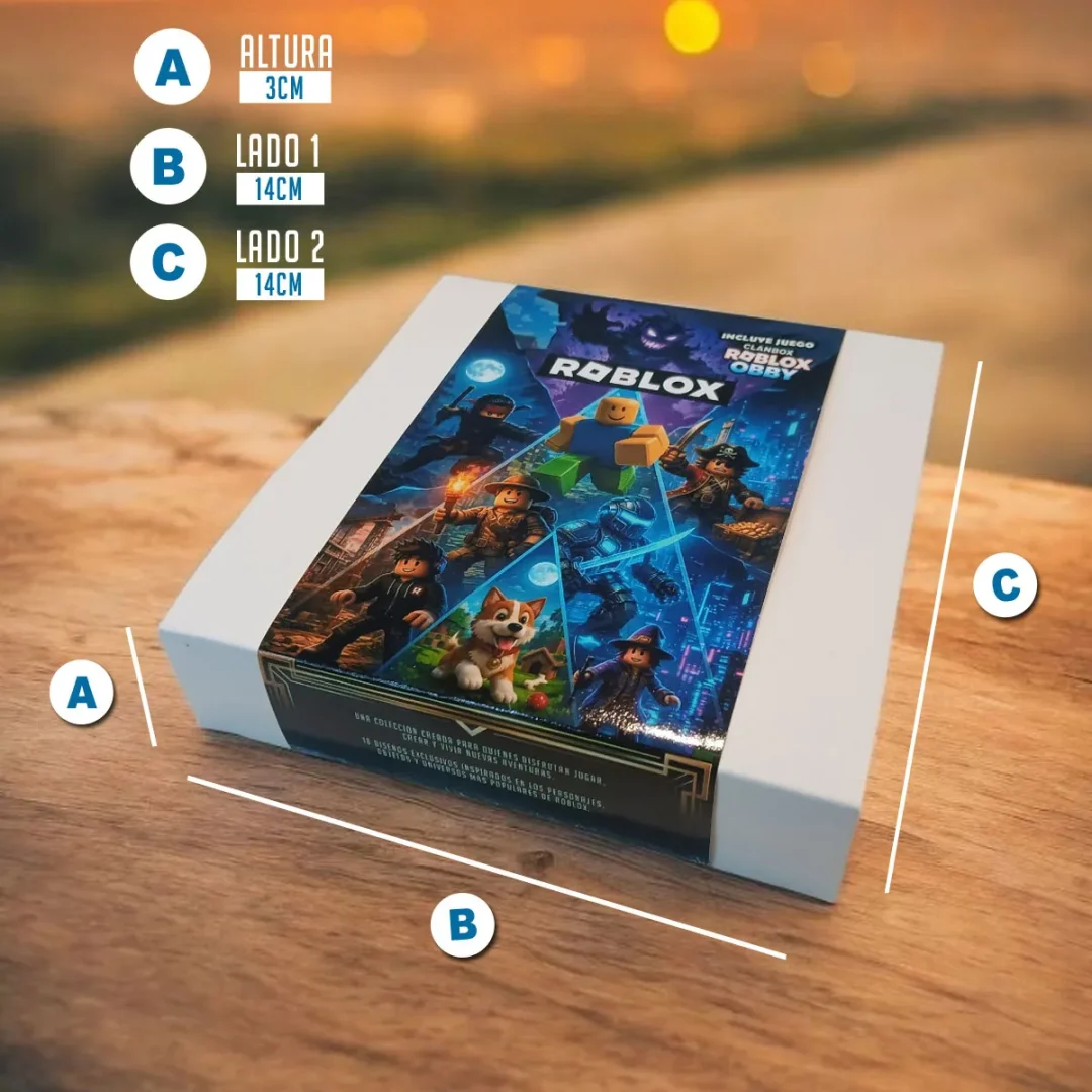 Caja 18 Chocolatines Roblox + Mini Juego Mesa Apto Fanaticos - Imagen 7