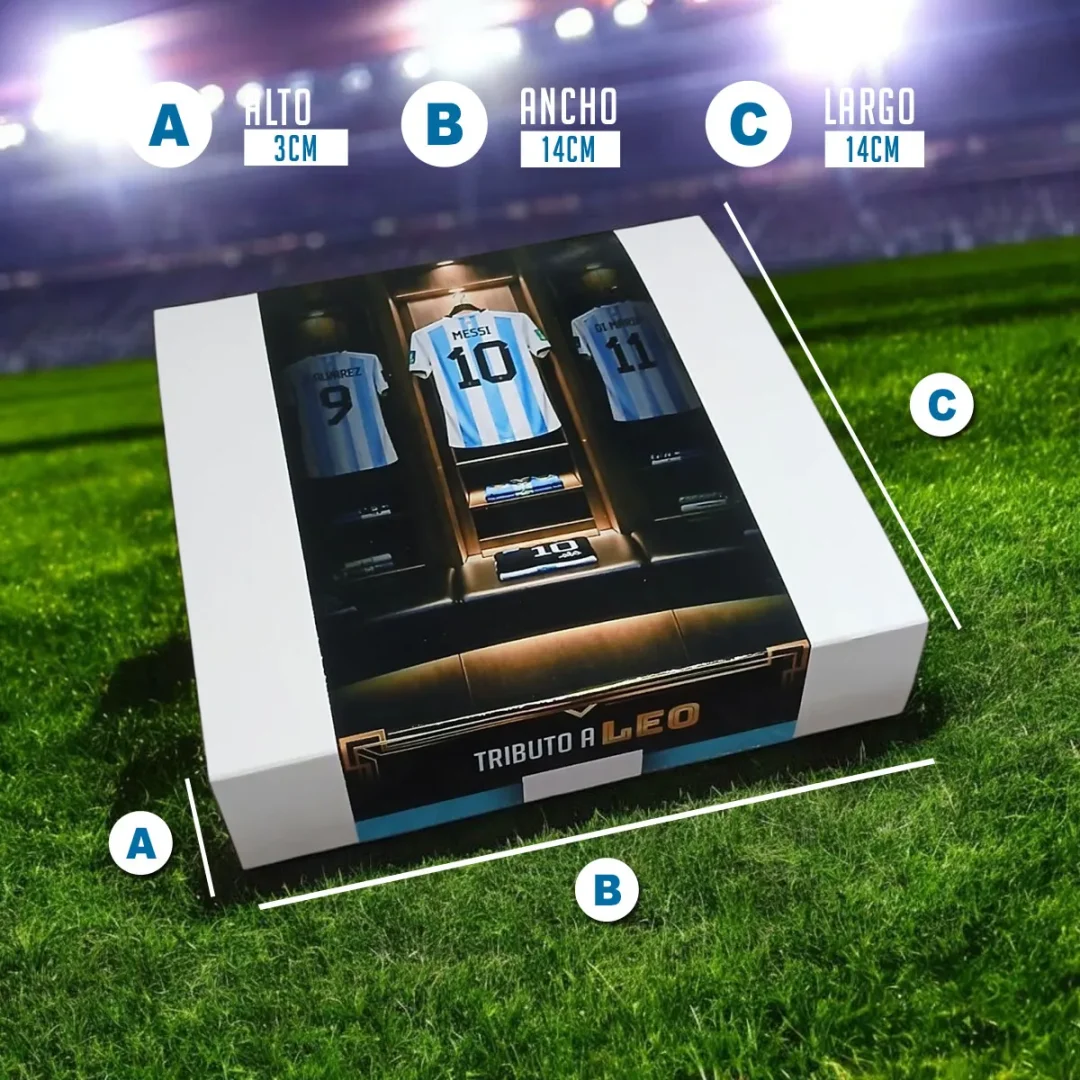 Caja 18 Chocolates Tributo Messi Seleccion Argentina + Regalo - Imagen 4