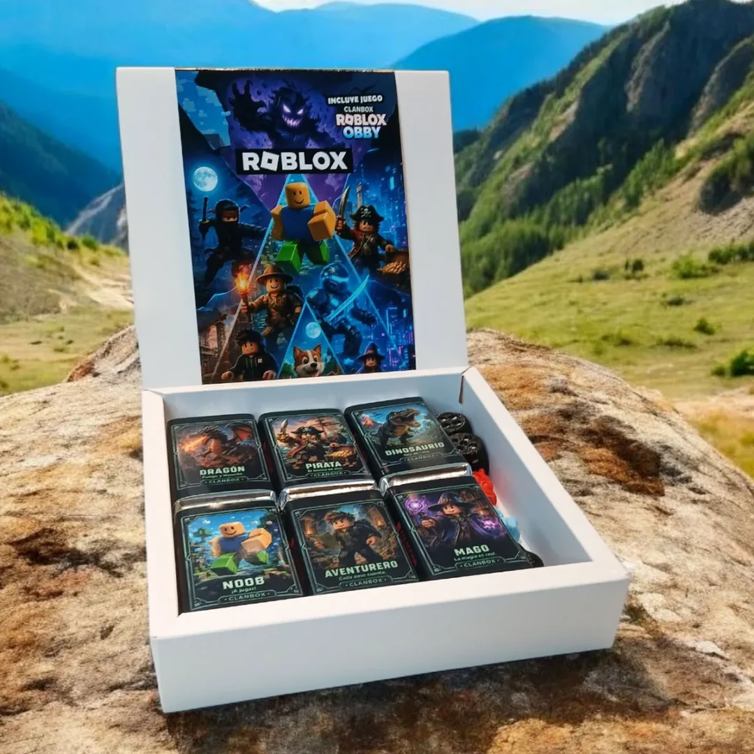 Caja 18 Chocolatines Roblox + Mini Juego Mesa Apto Fanaticos - Imagen 9