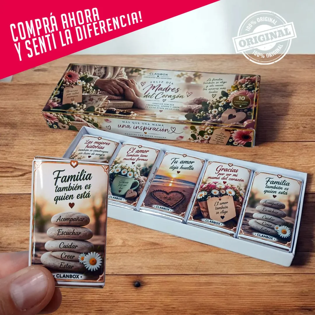 Estuche 10 chocolatines Frases para Mamá del Corazón - Edición Especial: Día de la Madre - Imagen 9