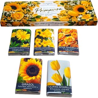 Estuche Chocolatines 5 Flores Amarillas - Primavera, Amistad, Excusa para Regalar🌻☀️