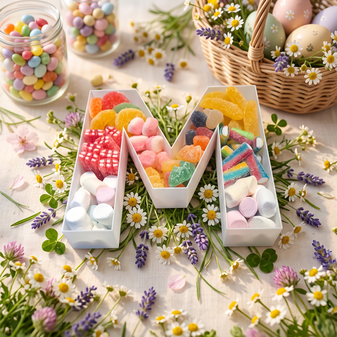 Box Letra M con Gomitas y Malvaviscos Surtidos - Mamá Día de la Madre 🎁💖 - Imagen 3