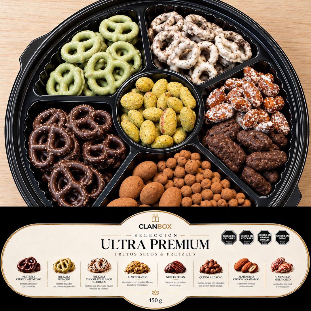 Box Frutos Secos y Pretzels Gourmet - Picada degustación 450g - Imagen 11