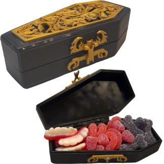 Box Ataúd Gótico con Gomitas de Terror – Box Edición Halloween / Dark 🖤💀🎃