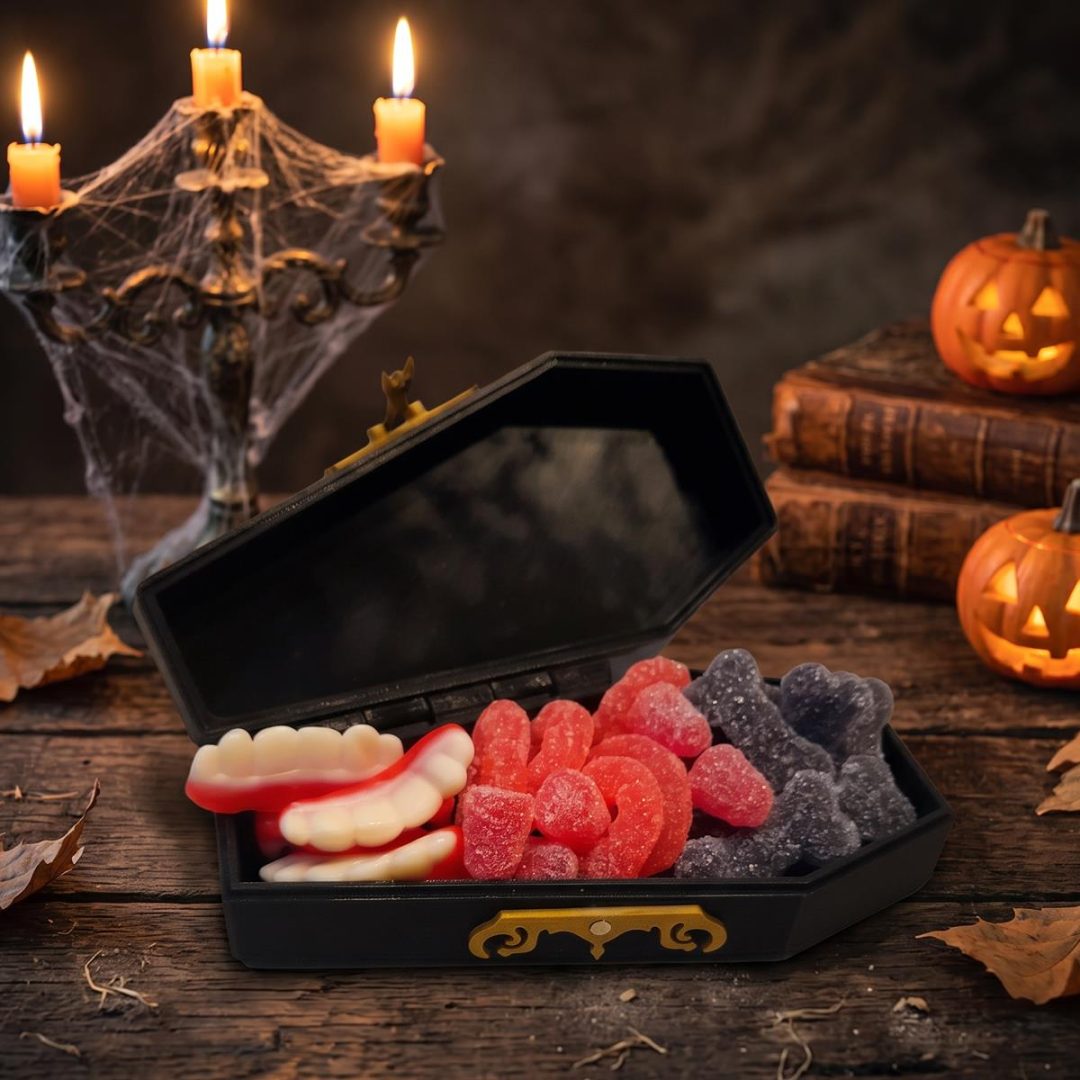 Box Ataúd Gótico con Gomitas de Terror – Box Edición Halloween / Dark 🖤💀🎃 - Imagen 5