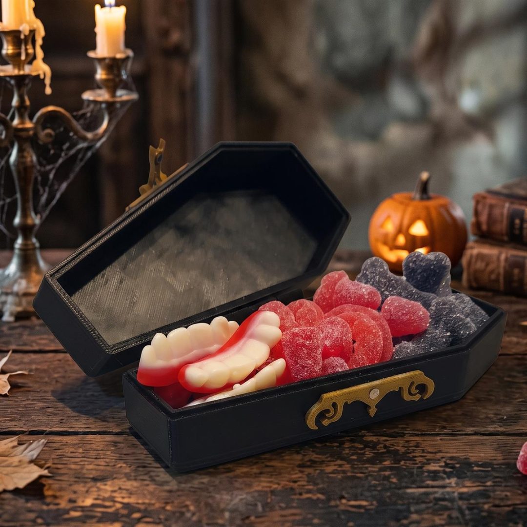 Box Ataúd Gótico con Gomitas de Terror – Box Edición Halloween / Dark 🖤💀🎃 - Imagen 3